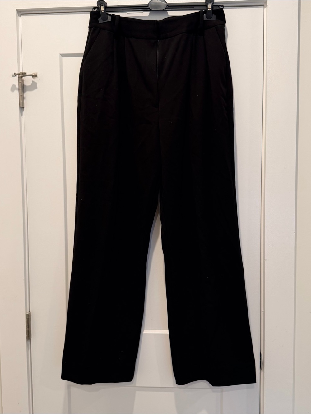Favorite Daughter Black Straight-Leg Dress Pants